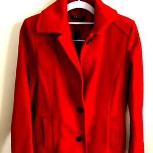 Ralph Lauren Red Pea Coat